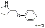 4-(Pyrrolidin-2-ylmethoxy)-pyridine hydrochloride Structure