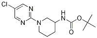 [1-(5-Chloro-pyrimidin-2-yl)-piperidin-3-yl]-carbamic acid tert-butyl ester Structure