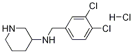 (3,4-Dichloro-benzyl)-piperidin-3-yl-amine hydrochloride Struktur