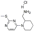 C-[1-(2-Methylsulfanyl-pyrimidin-4-yl)-piperidin-2-yl]-methylamine hydrochloride Structure