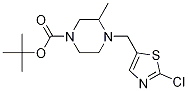 4-(2-Chloro-thiazol-5-ylmethyl)-3-methyl-piperazine-1-carboxylic acid tert-butyl ester Structure