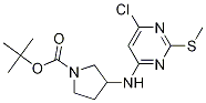 3-(6-Chloro-2-methylsulfanyl-pyrimidin-4-ylamino)-pyrrolidine-1-carboxylic acid tert-butyl ester price.