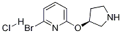 2-Bromo-6-((S)-pyrrolidin-3-yloxy)-pyridine hydrochloride Struktur
