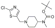 [1-(2-Chloro-thiazol-5-ylmethyl)-piperidin-4-yl]-methyl-carbamic acid tert-butyl ester Struktur