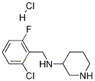 (2-Chloro-6-fluoro-benzyl)-piperidin-3-yl-amine hydrochloride Struktur