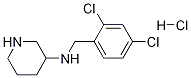 (2,4-Dichloro-benzyl)-piperidin-3-yl-amine hydrochloride Struktur