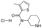3-甲基噻吩-2-羧酸甲基-哌啶-3-基-酰胺盐酸盐, 1353981-59-5, 结构式