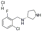 (2-Chloro-6-fluoro-benzyl)-(R)-pyrrolidin-3-yl-amine hydrochloride Struktur