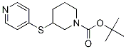 3-(Pyridin-4-ylsulfanyl)-piperidine-1-carboxylic acid tert-butyl ester,,结构式