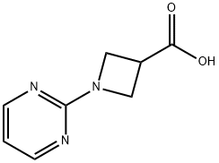 1-嘧啶-2-基-氮杂环丁烷-3-羧酸, 1289387-31-0, 结构式