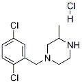 1-(2,5-Dichloro-benzyl)-3-methyl-piperazine hydrochloride Structure