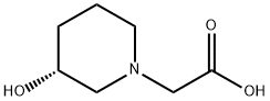 ((R)-3-Hydroxy-piperidin-1-yl)-acetic acid Struktur