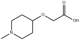 (1-Methyl-piperidin-4-yloxy)-acetic acid Structure