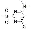 (6-Chloro-2-Methanesulfonyl-pyriMidin-4-yl)-diMethyl-aMine Struktur