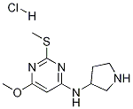 (6-Methoxy-2-Methylsulfanyl-pyriMidin-4-yl)-pyrrolidin-3-yl-aMine hydrochloride Structure