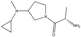 (S)-2-AMino-1-[3-(cyclopropyl-Methyl-aMino)-pyrrolidin-1-yl]-propan-1-one Structure