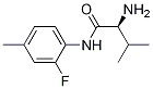 (S)-2-AMino-N-(2-fluoro-4-Methyl-phenyl)-3-Methyl-butyraMide 结构式