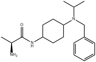 (S)-2-AMino-N-[4-(benzyl-isopropyl-aMino)-cyclohexyl]-propionaMide 化学構造式