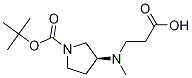 (S)-3-(CarboxyMethyl-ethyl-aMino)-pyrrolidine-1-carboxylic acid tert-butyl ester Struktur