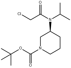(S)-3-[(2-Chloro-acetyl)-isopropyl-aMino]-piperidine-1-carboxylic acid tert-butyl ester,1353998-35-2,结构式