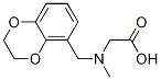 [(2,3-Dihydro-benzo[1,4]dioxin-5-ylMethyl)-Methyl-aMino]-acetic acid,,结构式