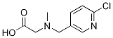 [(6-Chloro-pyridin-3-ylMethyl)-Methyl-aMino]-acetic acid Struktur
