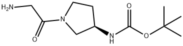 [(R)-1-(2-AMino-acetyl)-pyrrolidin-3-yl]-carbaMic acid tert-butyl ester Structure