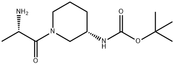 [(S)-1-((S)-2-AMino-propionyl)-piperidin-3-yl]-carbaMic acid tert-butyl ester,1401666-41-8,结构式
