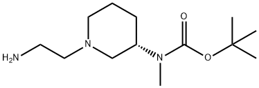 [(S)-1-(2-AMino-ethyl)-piperidin-3-yl]-Methyl-carbaMic acid tert-butyl ester 结构式