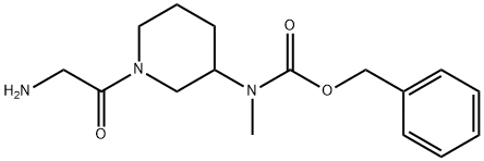 [1-(2-AMino-acetyl)-piperidin-3-ylMethyl]-carbaMic acid benzyl ester 结构式