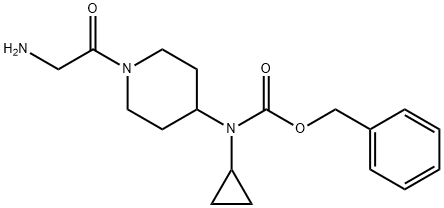[1-(2-AMino-acetyl)-piperidin-4-yl]-cyclopropyl-carbaMic acid benzyl ester 结构式