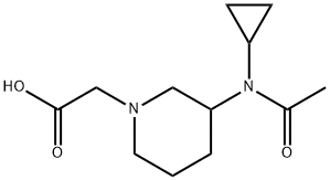 [3-(Acetyl-cyclopropyl-aMino)-piperidin-1-yl]-acetic acid Structure