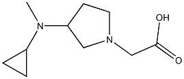 [3-(Cyclopropyl-Methyl-aMino)-pyrrolidin-1-yl]-acetic acid Structure