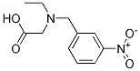 N-乙基-N-(3-硝基苄基)甘氨酸, 1184744-57-7, 结构式