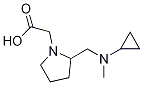 {2-[(Cyclopropyl-Methyl-aMino)-Methyl]-pyrrolidin-1-yl}-acetic acid Structure