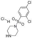 1-(2,4-二氯-苯磺酰基)-哌嗪盐酸盐 结构式
