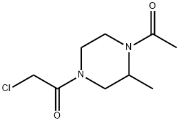 1-(4-Acetyl-3-Methyl-piperazin-1-yl)-2-chloro-ethanone 化学構造式