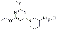 1-(6-乙氧基-2-甲硫基-嘧啶-4-基)-哌啶-3-基胺盐酸盐 结构式