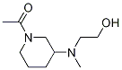 1-{3-[(2-Hydroxy-ethyl)-Methyl-aMino]-piperidin-1-yl}-ethanone,1353948-14-7,结构式