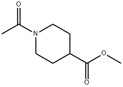 1-Acetyl-piperidine-4-carboxylic acid Methyl ester Struktur