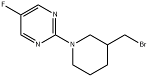2-(3-BroMoMethyl-piperidin-1-yl)-5-fluoro-pyriMidine Structure