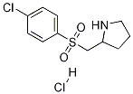 2-(4-Chloro-benzenesulfonylMethyl)-pyrrolidine hydrochloride 化学構造式