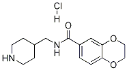 2,3-二氢-苯并[1,4]二氧杂环己烯-6-羧酸(哌啶-4-基甲基)-酰胺盐酸盐,1353947-91-7,结构式