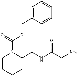 2-[(2-AMino-acetylaMino)-Methyl]-piperidine-1-carboxylic acid benzyl ester Structure