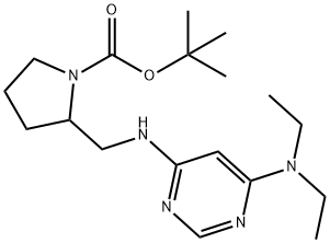 2-[(6-DiethylaMino-pyriMidin-4-ylaMino)-Methyl]-pyrrolidine-1-carboxylic acid tert-butyl ester|2-[(6-二乙基氨基-嘧啶-4-基氨基)-甲基]-吡咯烷-1-羧酸叔丁酯