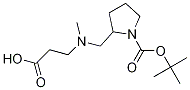 2-[(CarboxyMethyl-ethyl-aMino)-Methyl]-pyrrolidine-1-carboxylic acid tert-butyl ester,1353963-27-5,结构式