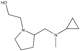 2-{2-[(Cyclopropyl-Methyl-aMino)-Methyl]-pyrrolidin-1-yl}-ethanol 化学構造式