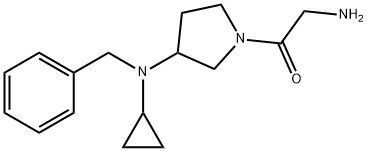 2-AMino-1-[3-(benzyl-cyclopropyl-aMino)-pyrrolidin-1-yl]-ethanone Structure