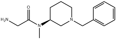 2-AMino-N-((S)-1-benzyl-piperidin-3-yl)-N-Methyl-acetaMide 结构式