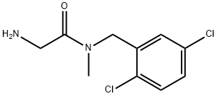 2-AMino-N-(2,5-dichloro-benzyl)-N-Methyl-acetaMide Structure